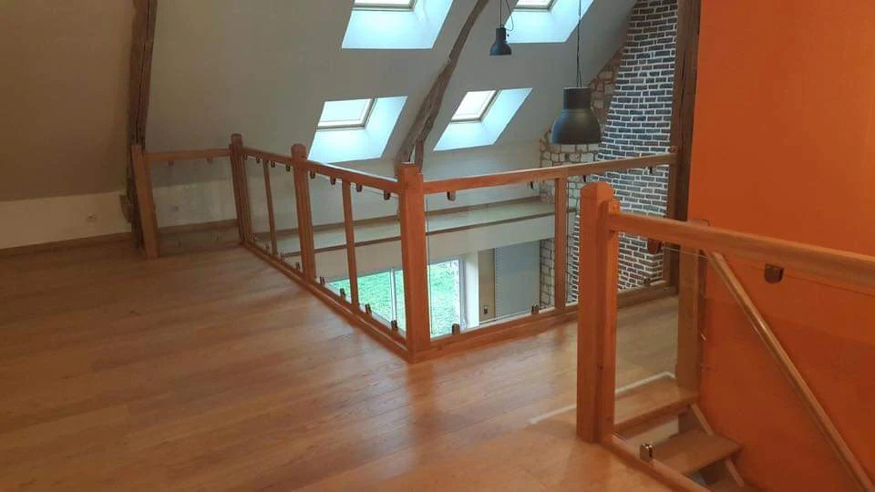 Combles aménagés & escalier chêne